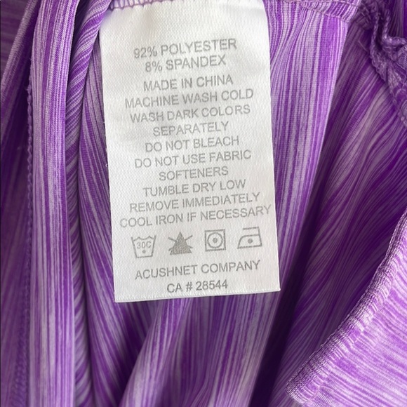 FootJoy Purple Lightweight Polo Shirt Intervale Country Club Logo Medium - Picture 8 of 12